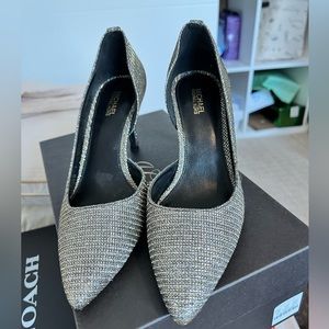 Michael lord silver metal Alina flex pumps sz 6